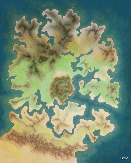 Dom relief map